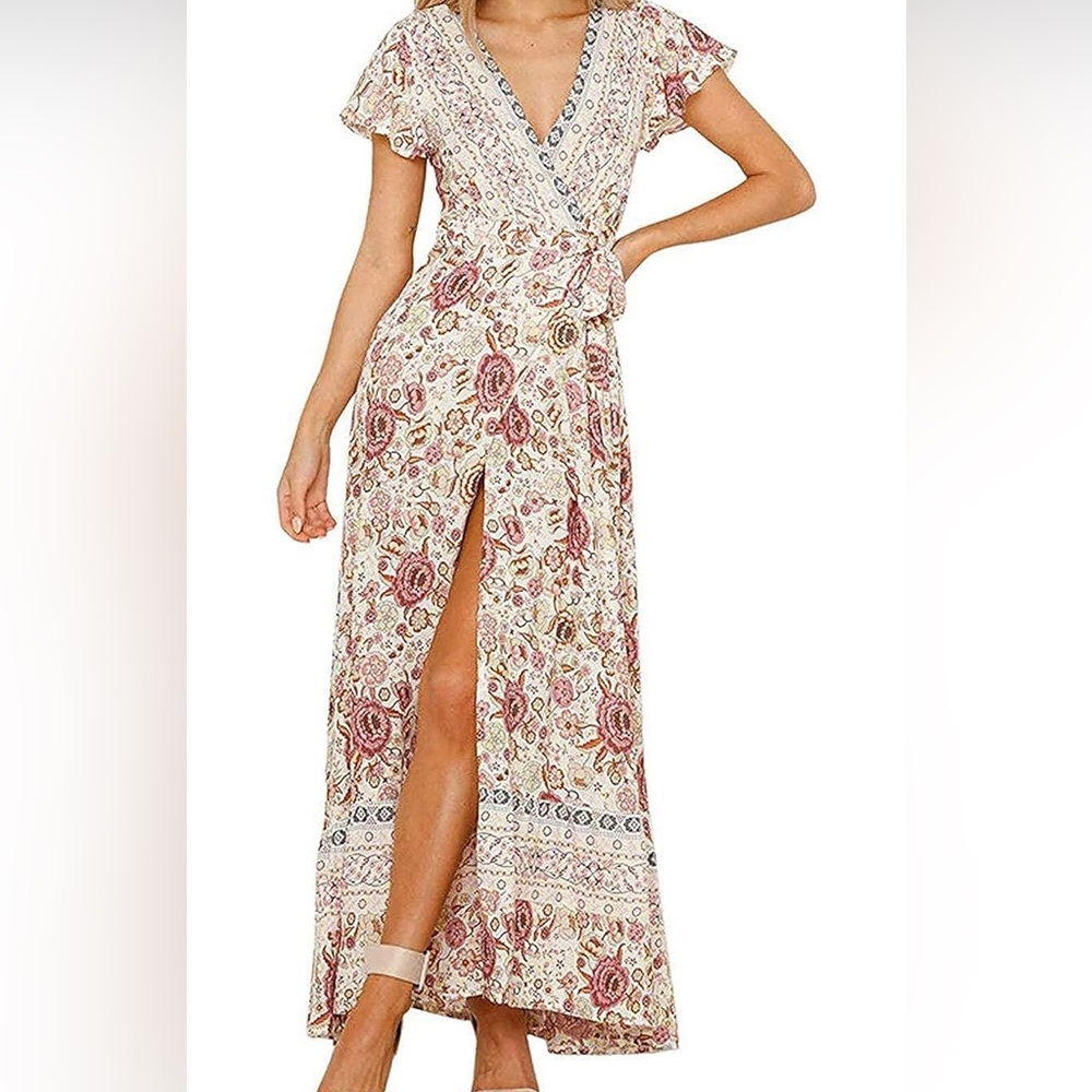 NWOT Zesica women’s boho floral dress